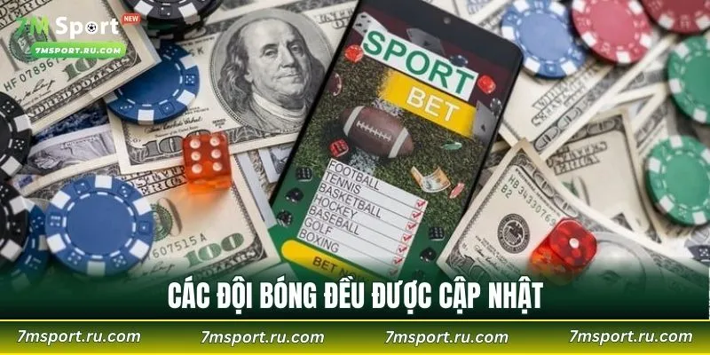 Các đội bóng đều được cập nhật