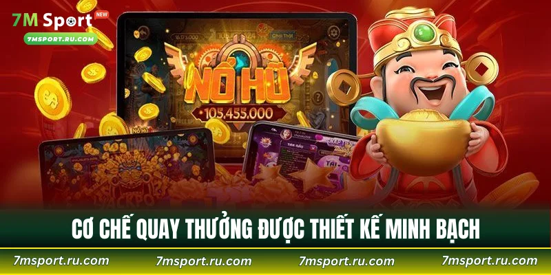 Cơ chế quay thưởng được thiết kế minh bạch