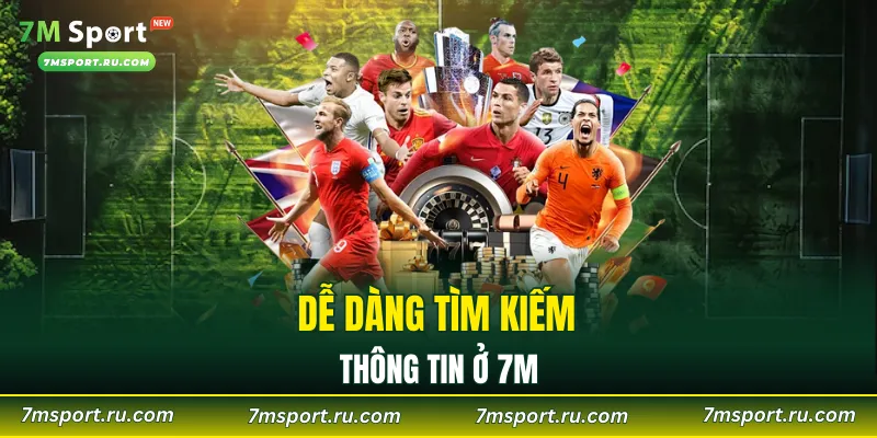 Dễ dàng tìm kiếm thông tin ở 7M