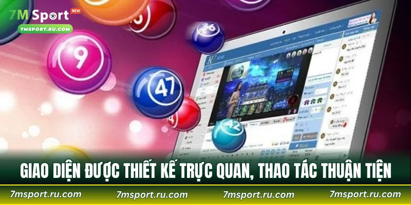 Giao diện được thiết kế trực quan, thao tác thuận tiện