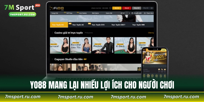 YO88 mang lại nhiều lợi ích cho người chơi